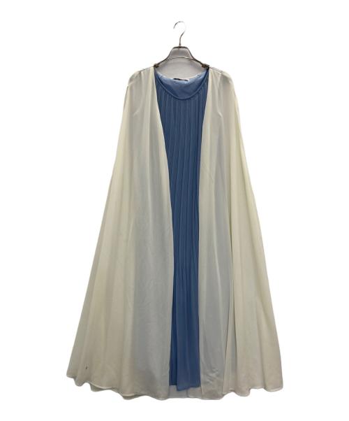 JENNE（ジェンヌ）JENNE (ジェンヌ) 2wayケープレイヤードワンピース アイボリー サイズ:Mの古着・服飾アイテム