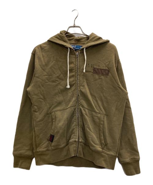 POLO RALPH LAUREN（ポロ・ラルフローレン）POLO RALPH LAUREN (ポロ・ラルフローレン) ジップパーカー オリーブ サイズ:Ｍの古着・服飾アイテム