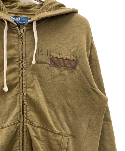 POLO RALPH LAUREN（ポロ・ラルフローレン）POLO RALPH LAUREN (ポロ・ラルフローレン) ジップパーカー オリーブ サイズ:Ｍの古着・服飾アイテム