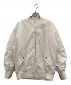 PLSTプラステ）の古着「MA-1ジャケット」｜ホワイト
