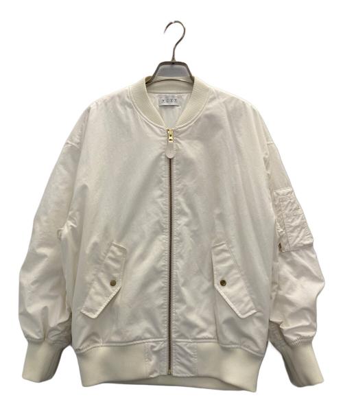 PLST（プラステ）PLST (プラステ) MA-1ジャケット ホワイト サイズ:Sの古着・服飾アイテム