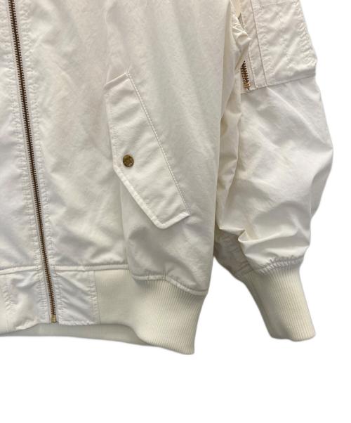 PLST（プラステ）PLST (プラステ) MA-1ジャケット ホワイト サイズ:Sの古着・服飾アイテム