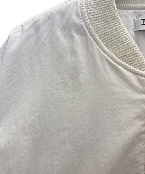 PLST（プラステ）PLST (プラステ) MA-1ジャケット ホワイト サイズ:Sの古着・服飾アイテム