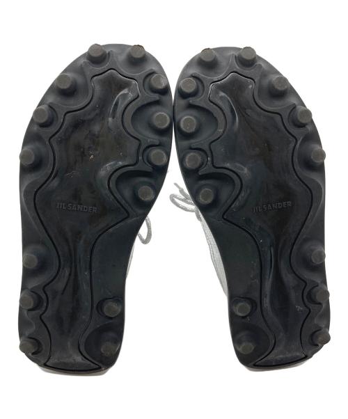 JIL SANDER（ジルサンダー）JIL SANDER (ジルサンダー) メタリック厚底スニーカー シルバー サイズ:25㎝の古着・服飾アイテム