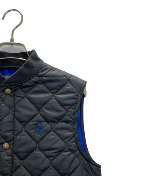 POLO RALPH LAUREN（ポロ・ラルフローレン）POLO RALPH LAUREN (ポロ・ラルフローレン) キルティング中綿ベスト ブラック サイズ:L/Gの古着・服飾アイテム
