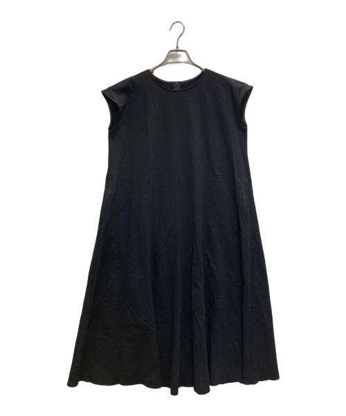 23区（ニジュウサンク）23区 (ニジュウサンク) ライトピケジャージー フレア ワンピース ネイビー サイズ:32 未使用品の古着・服飾アイテム