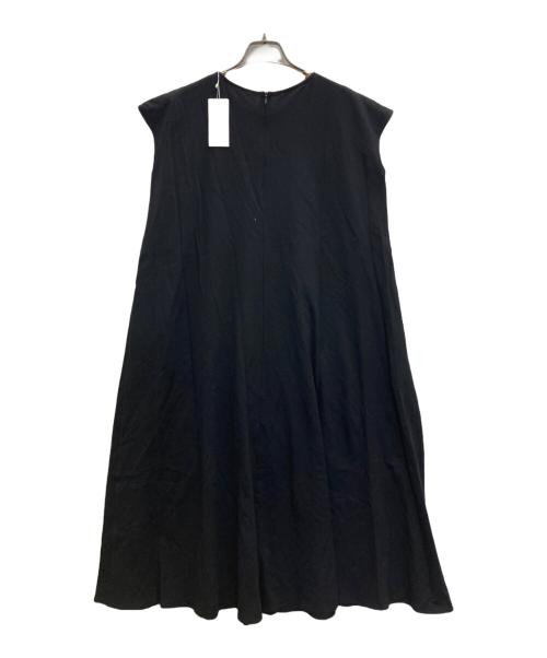 23区（ニジュウサンク）23区 (ニジュウサンク) ライトピケジャージー フレア ワンピース ネイビー サイズ:32 未使用品の古着・服飾アイテム