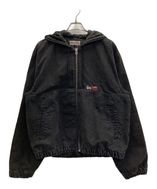 stussy（ステューシー）stussy (ステューシー) Double Dye Work Jacket ブラック サイズ:ＸＬの古着・服飾アイテム