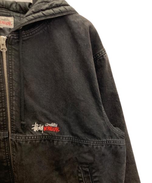 stussy（ステューシー）stussy (ステューシー) Double Dye Work Jacket ブラック サイズ:ＸＬの古着・服飾アイテム