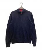 POLO RALPH LAURENポロ・ラルフローレン）の古着「ハーフジップニット」｜ネイビー