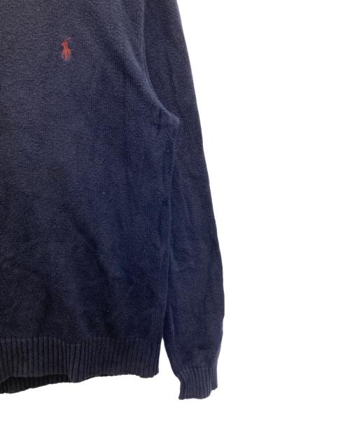 POLO RALPH LAUREN（ポロ・ラルフローレン）POLO RALPH LAUREN (ポロ・ラルフローレン) ハーフジップニット ネイビー サイズ:Ｍの古着・服飾アイテム