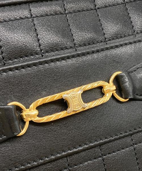 CELINE（セリーヌ）CELINE (セリーヌ) オールドレザートートバッグ ブラックの古着・服飾アイテム