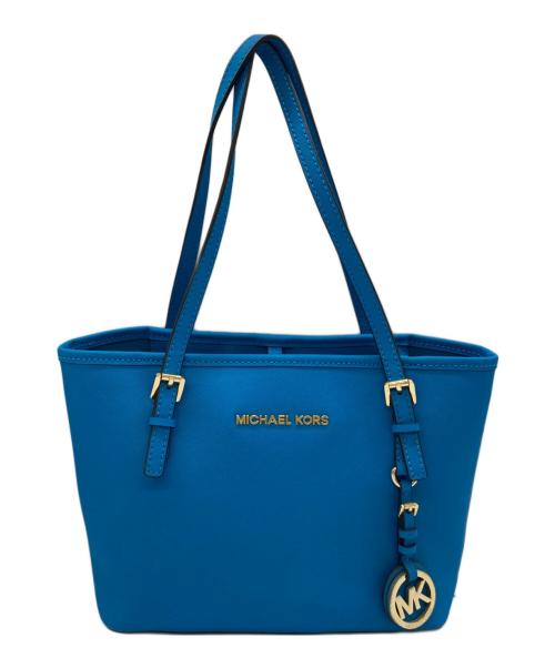 MICHAEL KORS（マイケル・コース）MICHAEL KORS (マイケル・コース) ミニトートバッグ ブルーの古着・服飾アイテム