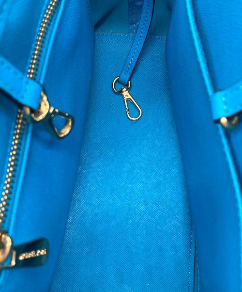 MICHAEL KORS（マイケル・コース）MICHAEL KORS (マイケル・コース) ミニトートバッグ ブルーの古着・服飾アイテム