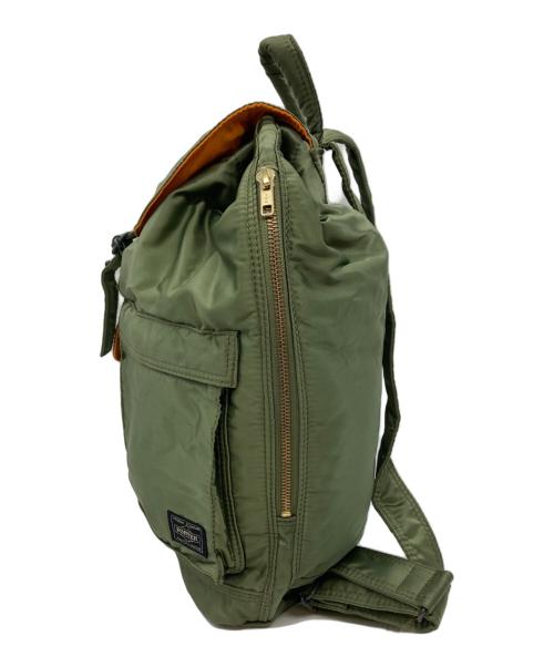 PORTER（ポーター）PORTER (ポーター) サックパック オリーブの古着・服飾アイテム