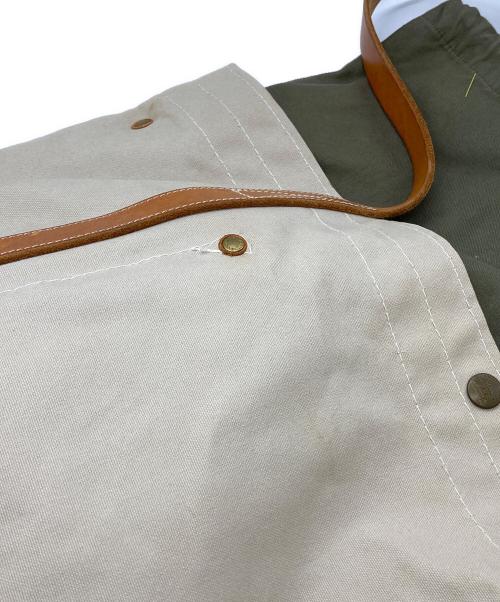 THE SUPERIOR LABOR（シュペリオールレイバー）THE SUPERIOR LABOR (シュペリオールレイバー) スウェードボトムキャンバストートバッグ アイボリーの古着・服飾アイテム