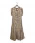Her lip to（ハーリップトゥ）の古着「Time After Time Scalloped Dress」｜ベージュ