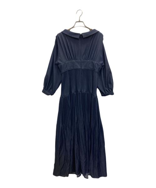 HER LIP TO（ハーリップトゥ）Her lip to (ハーリップトゥ) Pleated Open Shirt Dress ネイビー サイズ:Mの古着・服飾アイテム