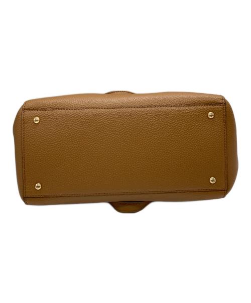 LAUREN RALPH LAUREN（ローレンラルフローレン）LAUREN RALPH LAUREN (ローレンラルフローレン) エンボスロゴショルダーバッグ ブラウンの古着・服飾アイテム