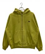 HUFハフ）の古着「ジップパーカー」｜イエロー