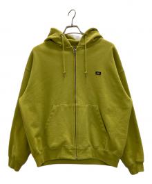 HUF（ハフ）の古着「ジップパーカー」｜イエロー