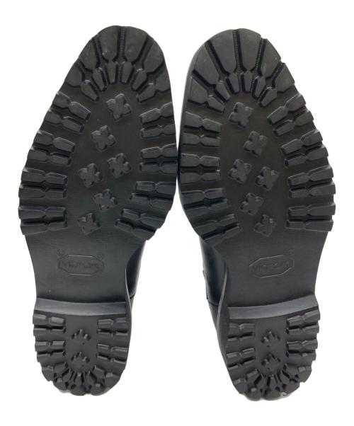 W.H（ダブルエイチ）W.H (ダブルエイチ) カーフレザー サイドゴア ブーツ ブラック サイズ:27.5㎝の古着・服飾アイテム