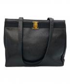 Salvatore Ferragamoサルヴァトーレ フェラガモ）の古着「ヴァラリボントートバッグ」｜ブラック