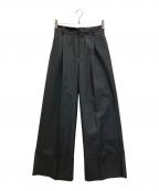 CINOHチノ）の古着「DOUBLE CLOTH WIDE PANTS」｜ブラック