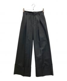 CINOH（チノ）の古着「DOUBLE CLOTH WIDE PANTS」｜ブラック