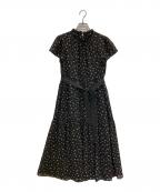 M'S GRACYエムズグレイシー）の古着「総柄ワンピース」｜ブラック