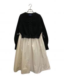 M'S GRACY（エムズグレイシー）の古着「ドッキングワンピース」｜ブラック