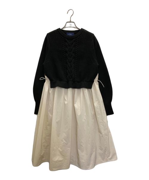 M'S GRACY（エムズグレイシー）M'S GRACY (エムズグレイシー) ドッキングワンピース ブラック サイズ:38の古着・服飾アイテム