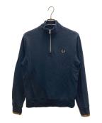 FRED PERRYフレッドペリー）の古着「Half Zip Sweatshirt」｜ネイビー