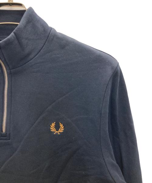 FRED PERRY（フレッドペリー）FRED PERRY (フレッドペリー) Half Zip Sweatshirt ネイビー サイズ:SIZE Mの古着・服飾アイテム