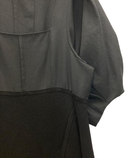 styling/（スタイリング）styling/ (スタイリング) スクエアネックドッキングワンピース ブラックの古着・服飾アイテム