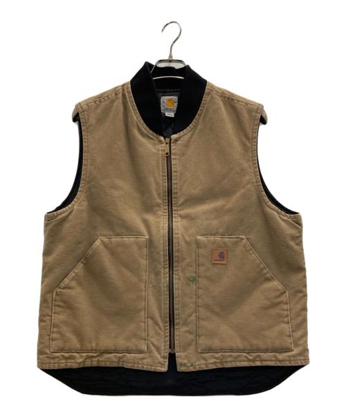 CarHartt（カーハート）CarHartt (カーハート) duck vest ブラウン サイズ:Ⅼの古着・服飾アイテム