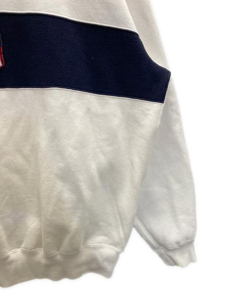 POLO SPORT（ポロスポーツ）POLO SPORT (ポロスポーツ) ハーフジップスウェット ホワイト サイズ:Ｌの古着・服飾アイテム