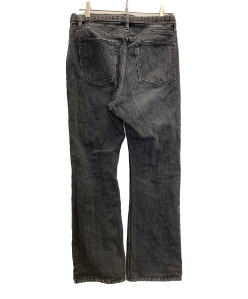 sacai（サカイ）sacai (サカイ) ベルテッド ブーツカット デニムパンツ ブラック サイズ:2の古着・服飾アイテム