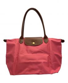 LONGCHAMP（ロンシャン）の古着「舟型トートバッグ」｜ピンク