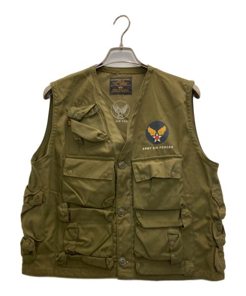 ALPHA（アルファ）ALPHA (アルファ) TYPE C-1 ベスト オリーブ サイズ:Ｌの古着・服飾アイテム