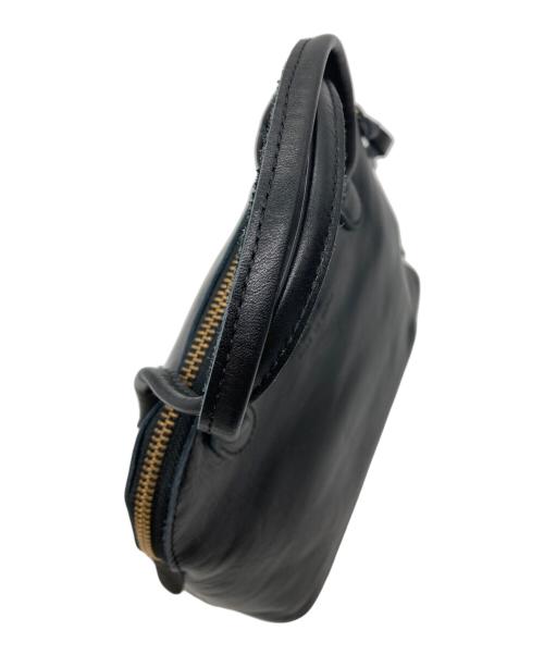 TIDE WAY（タイドウェイ）TIDE WAY (タイドウェイ) LIGHT LEATHER BOSTON ブラックの古着・服飾アイテム