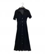 FRAY IDフレイ アイディー）の古着「アイレットレースニットワンピ」｜ブラック