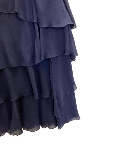FRAY ID（フレイ アイディー）FRAY ID (フレイ アイディー) セミシアーティアードスカート ブルー サイズ:00の古着・服飾アイテム