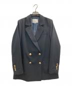 CADUNEカデュネ）の古着「ダブルジャケット」｜ネイビー