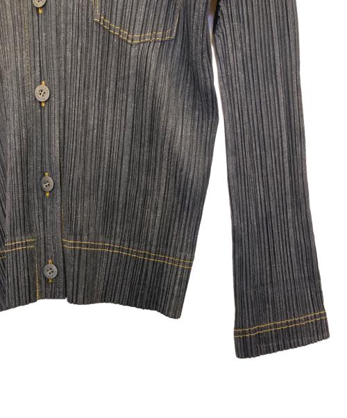 PLEATS PLEASE（プリーツプリーズ）PLEATS PLEASE (プリーツプリーズ) シャツジャケット グレー サイズ:2の古着・服飾アイテム