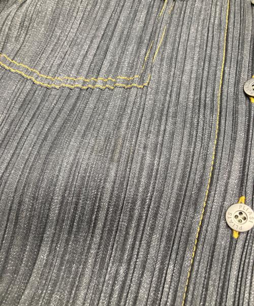 PLEATS PLEASE（プリーツプリーズ）PLEATS PLEASE (プリーツプリーズ) シャツジャケット グレー サイズ:2の古着・服飾アイテム