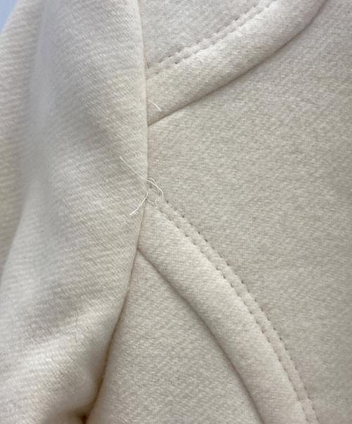 BURBERRY BLUE LABEL（バーバリー ブルー レーベル）BURBERRY BLUE LABEL (バーバリー ブルー レーベル) カシミヤ・アンゴラ混スタンドカラーコート アイボリー サイズ:38の古着・服飾アイテム