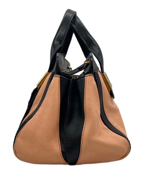 Chloe（クロエ）Chloe (クロエ) 2WAYショルダーバッグ ブラック×ピンクの古着・服飾アイテム