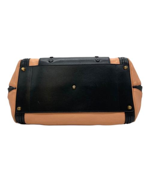 Chloe（クロエ）Chloe (クロエ) 2WAYショルダーバッグ ブラック×ピンクの古着・服飾アイテム