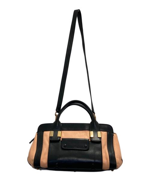 Chloe（クロエ）Chloe (クロエ) 2WAYショルダーバッグ ブラック×ピンクの古着・服飾アイテム